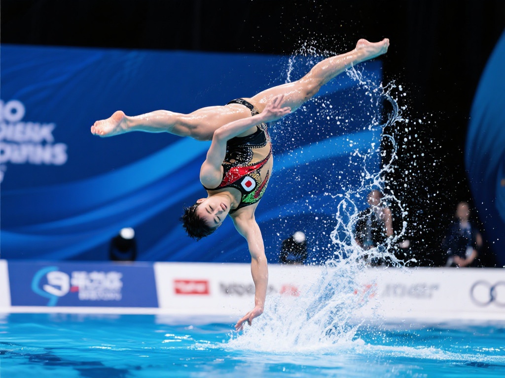 花样游泳世界杯总决赛女子单人自由自选巅峰对决 本次总决赛,一名从日本团队出身的选手展示